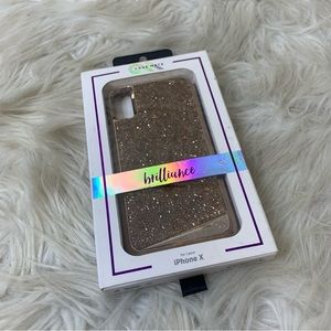 Case-Mate Gold Sequin iPhone X Phone Case